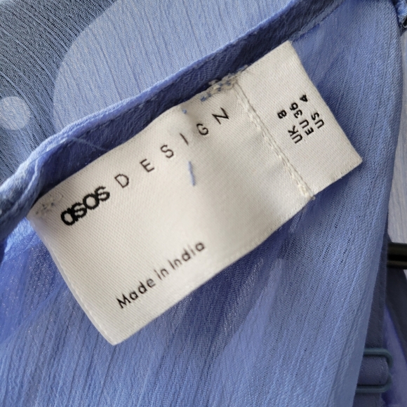 ASOS DESIGN soft mini dress with godet detail and belt - Picture 7 of 7